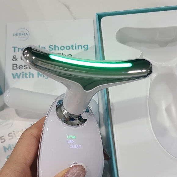 My Derma Dream Myoglow Neck Face Lifting Lymphatic Drainage Tool Anti Age Glow - Picture 4 of 8